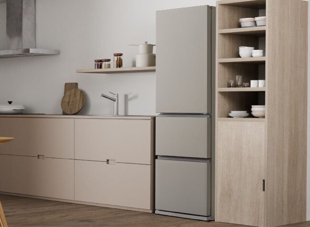 Panasonic NR-C37ES1 ベージュ365L冷蔵庫 2025年製造 Panasonic 冷蔵庫 3ドア 右開き 365L マットベージュ ☆大型配送対象