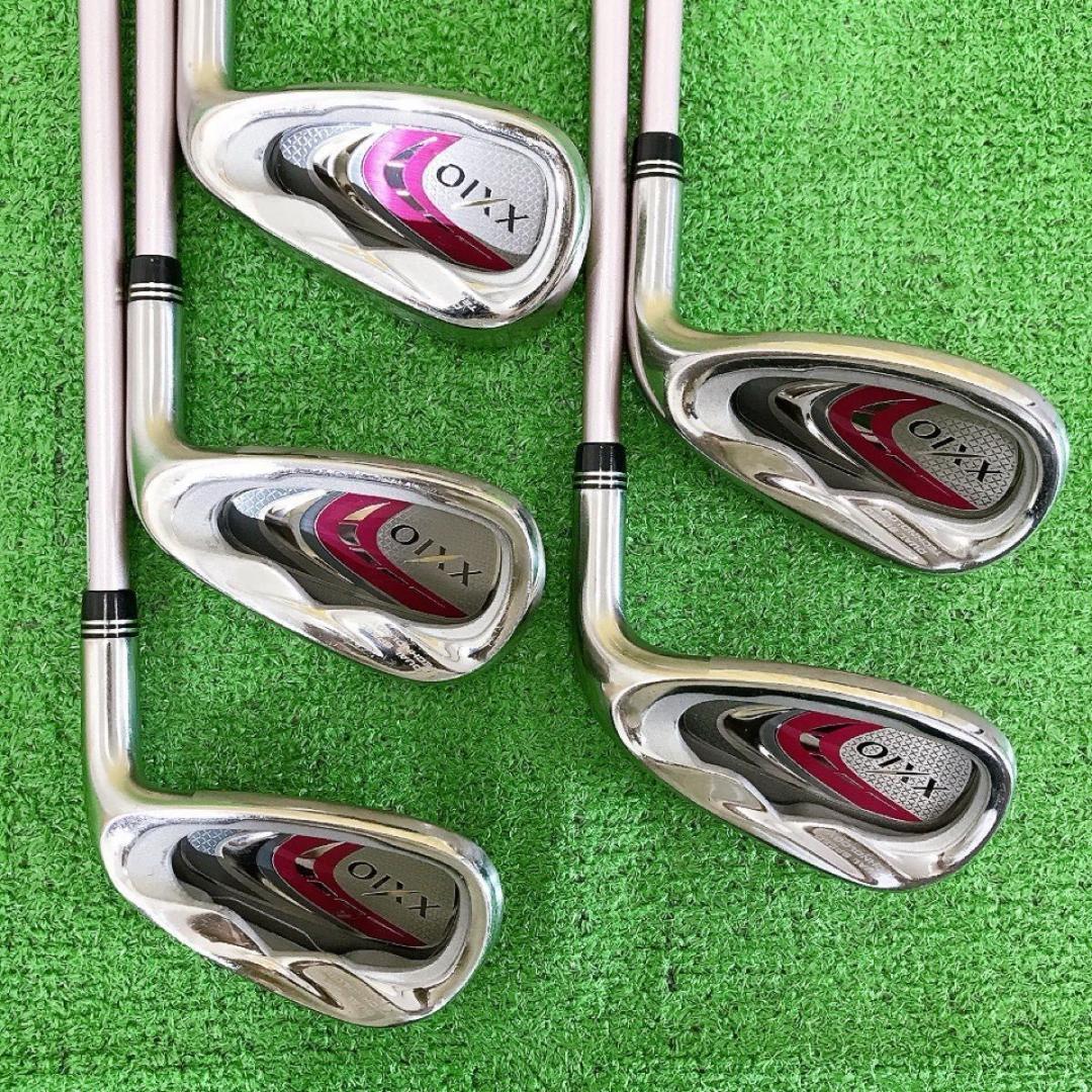 タ78☆ゼクシオナイン 5本レディースアイアンセット A MP900L ボルドー