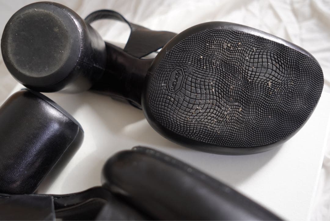 W*p様 JIL SANDER ブロックヒール サンダル 39 40 25.0 - メルカリ