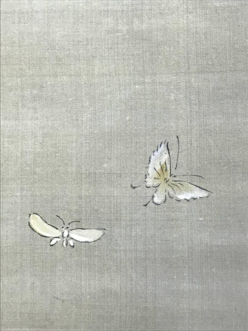 真作/狩野探幽/成道、鳩、芙蓉図/三幅対/極札/花鳥図/掛軸名家伝来AH