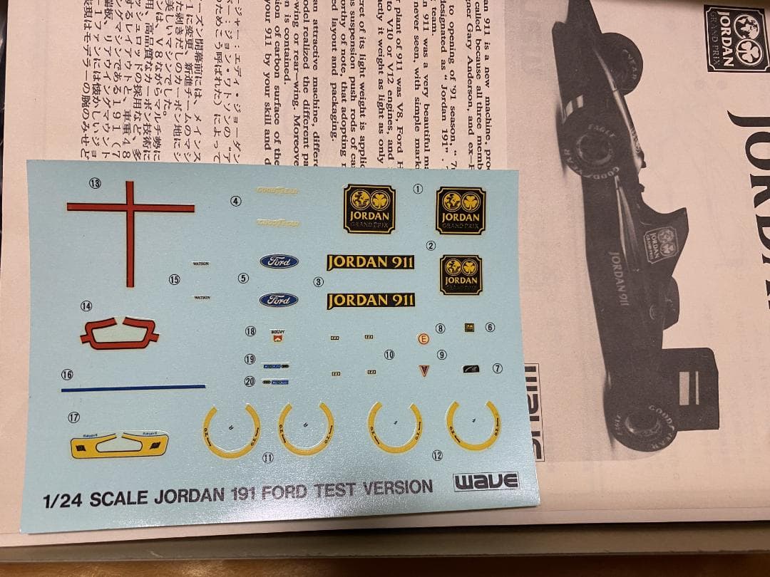 WAVE 1 24 JORDAN FORD 191 レジンキット DECODER CYBER