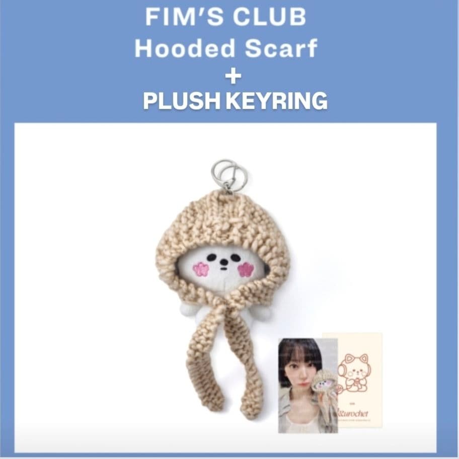 クロシェ FIM'S CLUB Hooded Scarf & キーリングセット cloche（クロッシェ） クロシェ セットアップ 85582 レディース