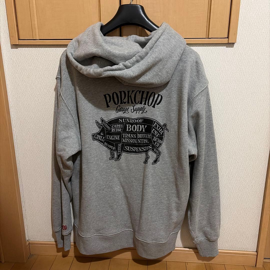 PORKCHOP グレー ジップアップフーディ 楽天市場】PORKCHOP GARAGE SUPPLY (ポークチョップ ガレージサプライ