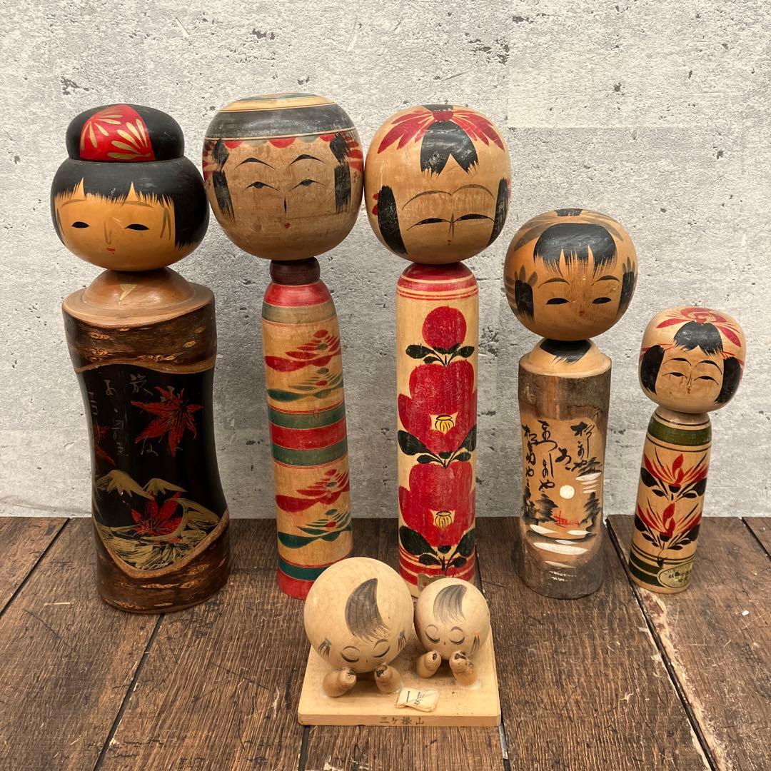 昭和レトロ 伝統工芸品 民芸品 郷土玩具 こけし 小芥子 木製 日本人形