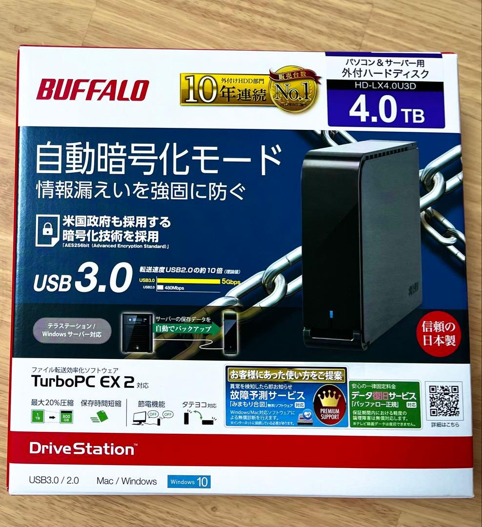 HKWR 様★1月限定★初売りセール1月末まで④BUFFALO HDD 4TB Amazon | 【Amazon.co.jp限定】バッファロー CMR HDD採用 外付け