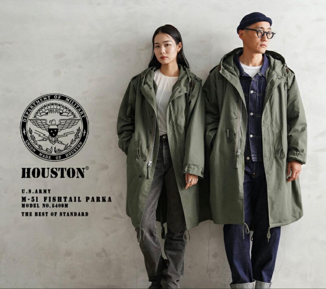 HOUSTON ヒューストン 米軍 M-51パーカ モッズコート - メルカリ