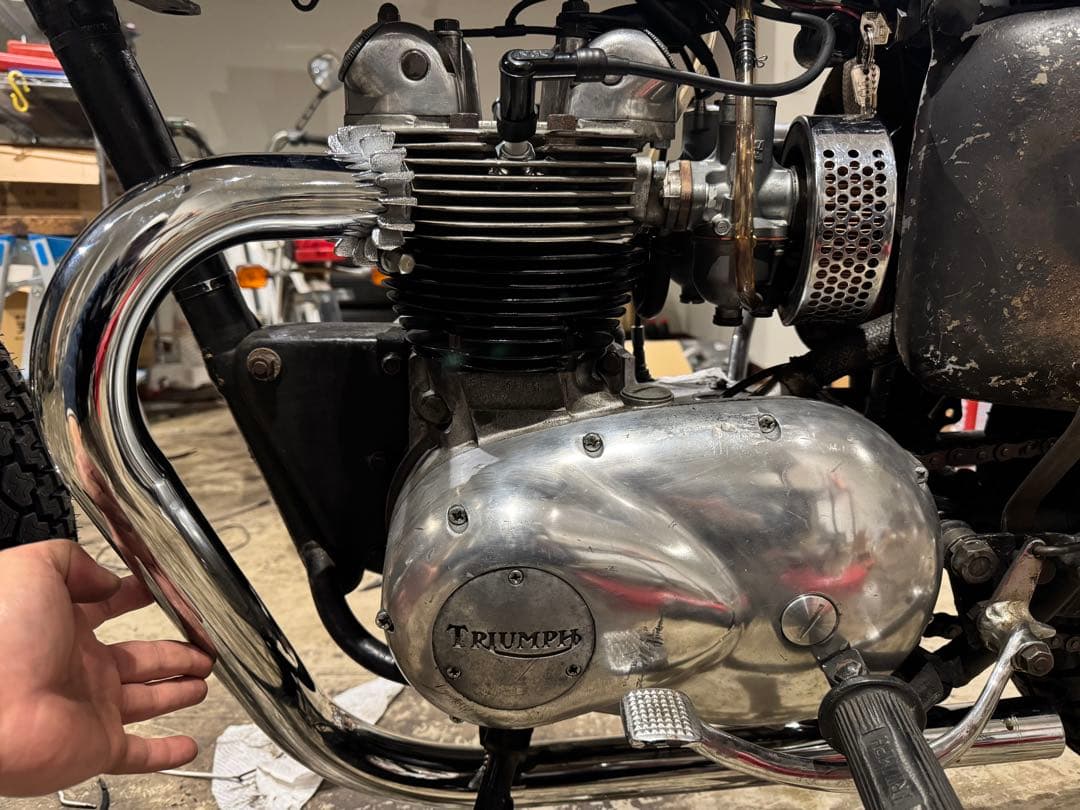 triumph ユニット TTパイプ 新品未使用 トライアンフ チョッパー