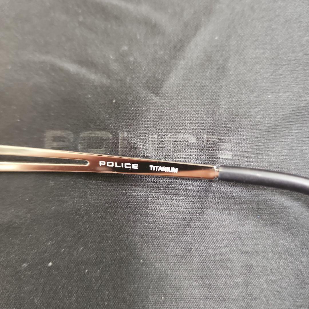 POLICE メガネ シルバー フレームポリス 56口15-140 - メルカリ