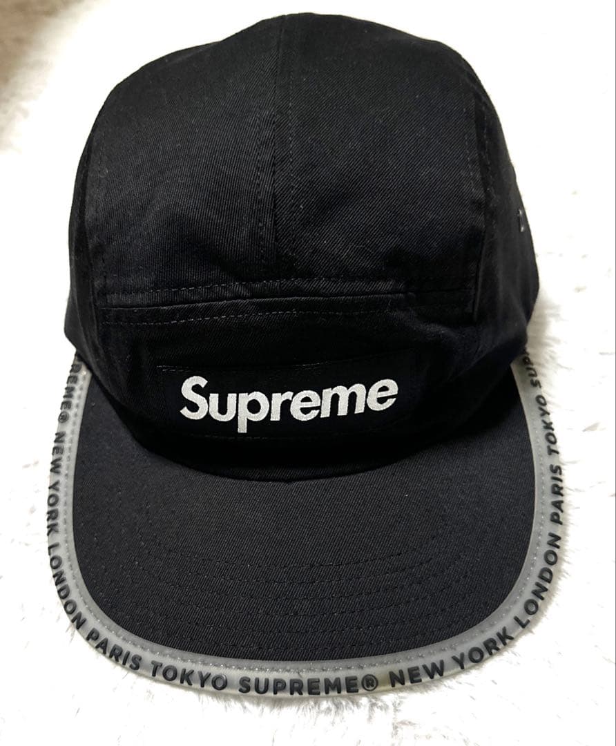 Supreme ロゴ入り 黒キャップSupreme Worldwide