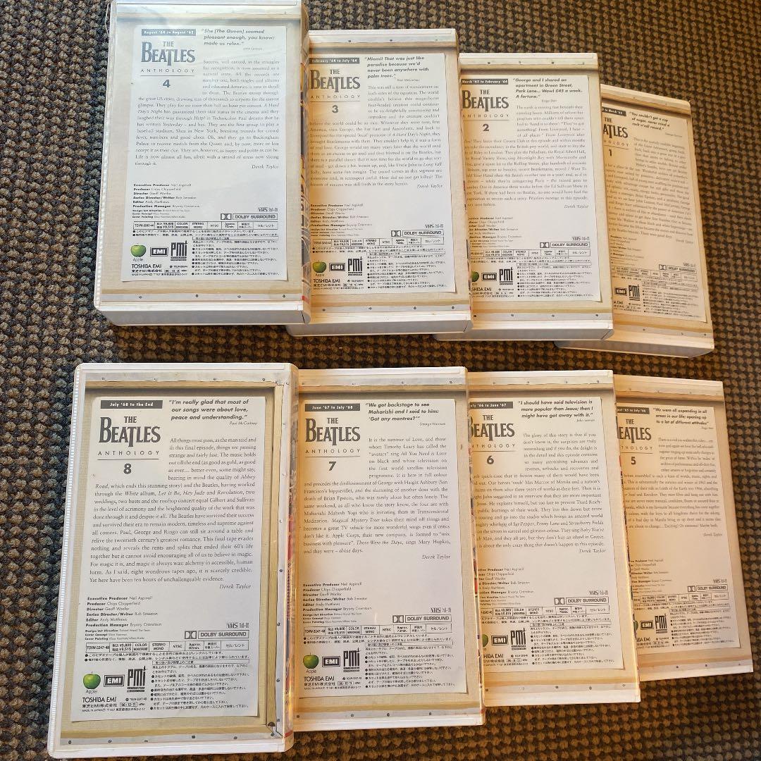 ☆ レア・希少 ☆ VHS ビデオテープ　ザ ・ビートルズ/アンソロジー 全８巻