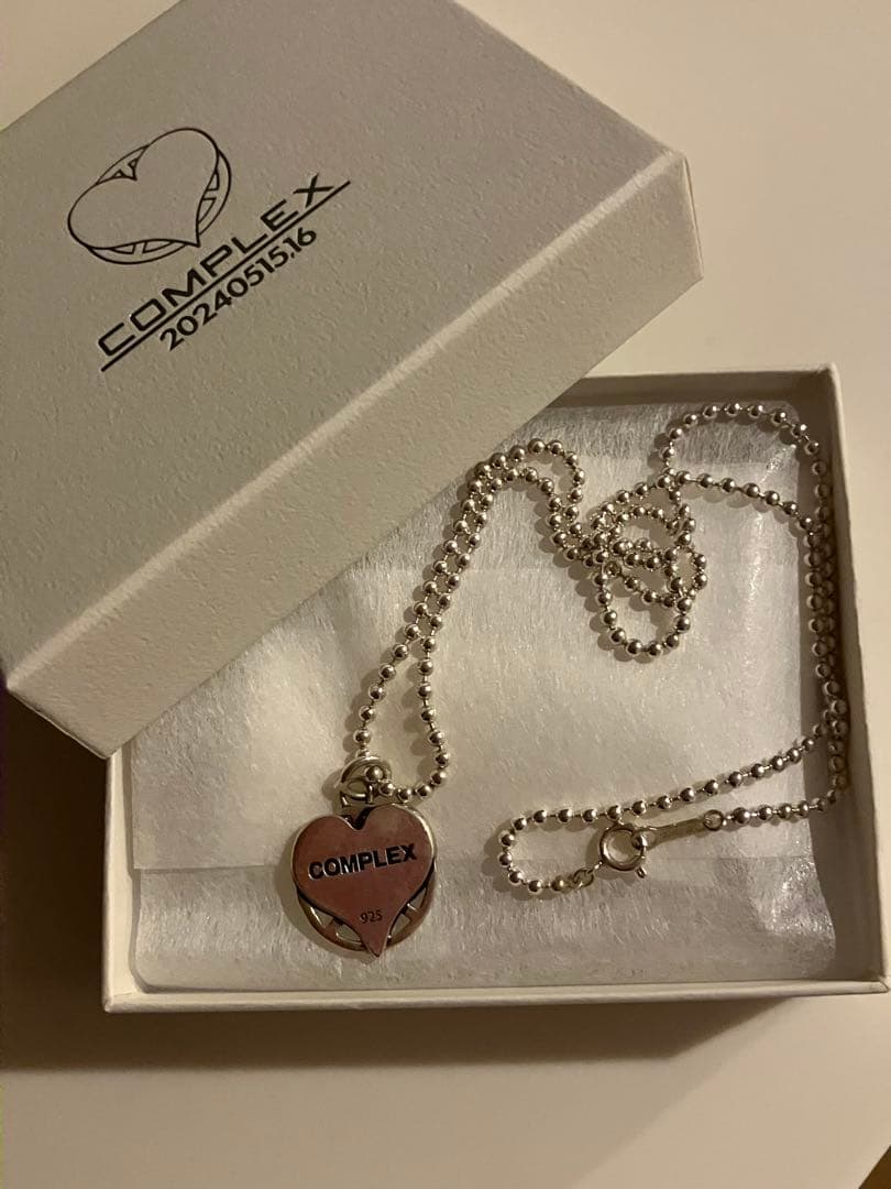 COMPLEX 日本一心ハート型ネックレス シルバー925 - メルカリ