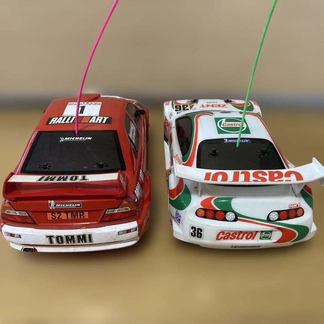 絶版！古いタミヤXB ランエボⅥ WRC、カストロール トムス スープラ