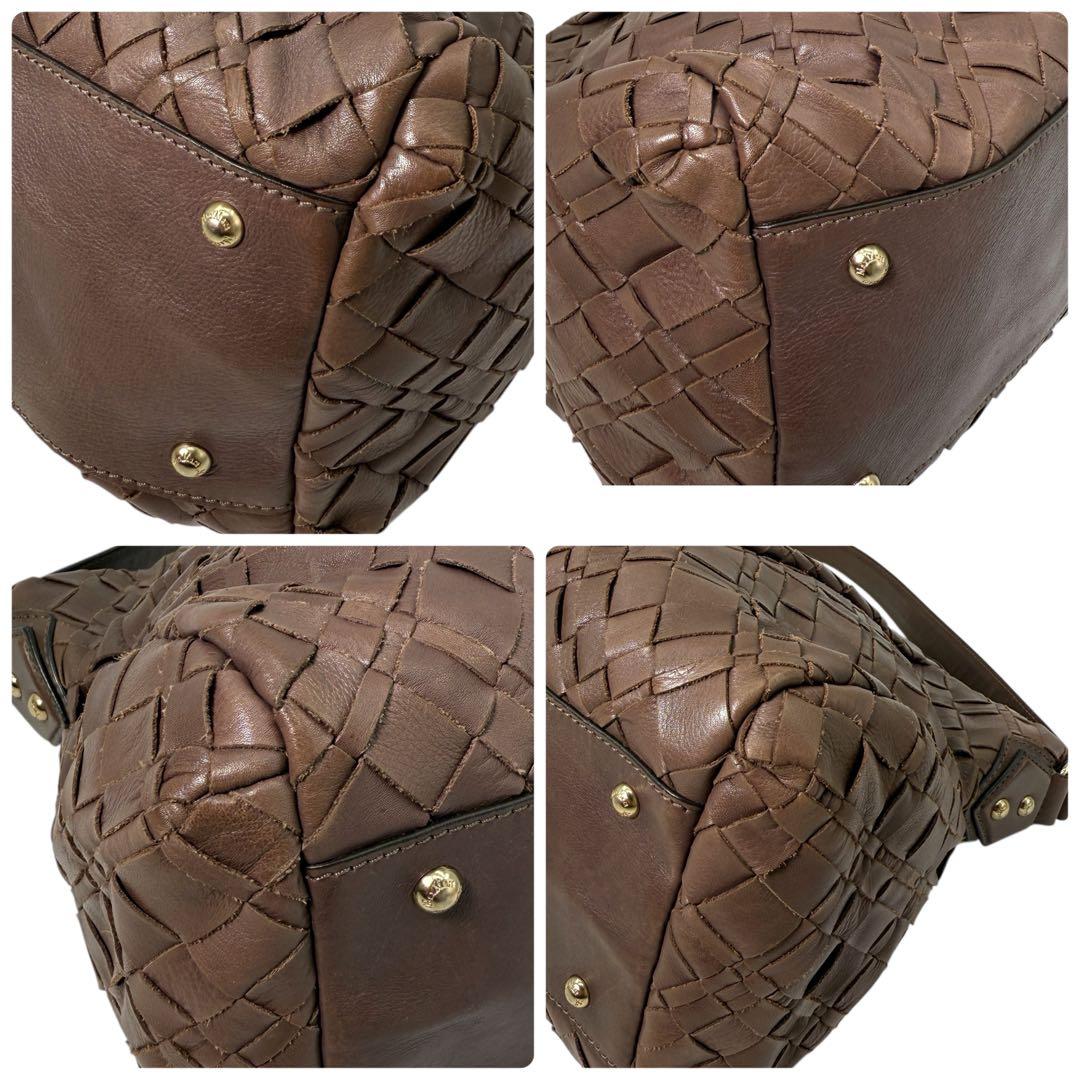 《入手困難》Max Mara ワンショルダー バック イントレチャート レザー