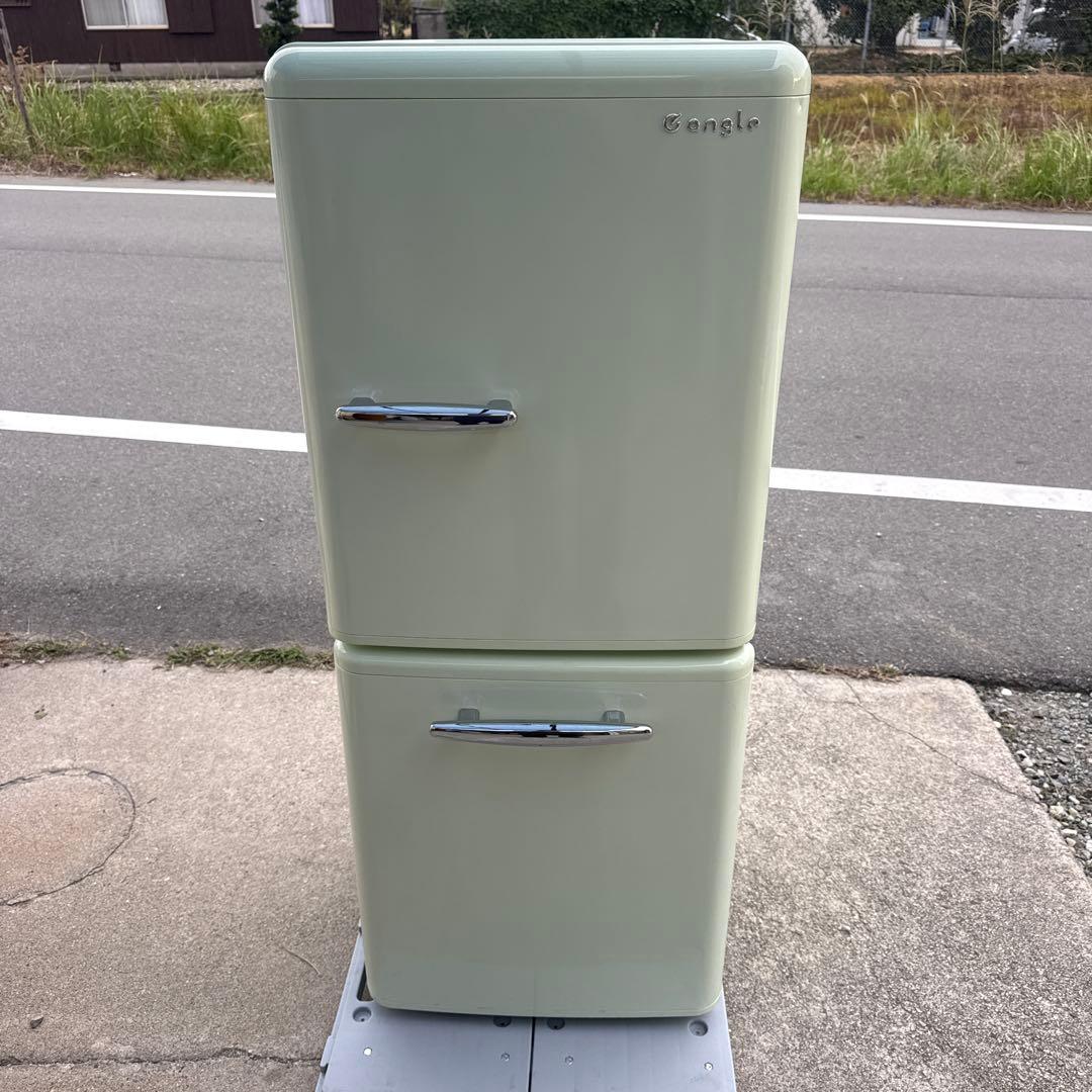 レトロデザイン eangle 2ドア 冷蔵庫 ANG-RE151-A1 楽天市場】ユアサプライムス e angle 149L 2ドア レトロインバータ