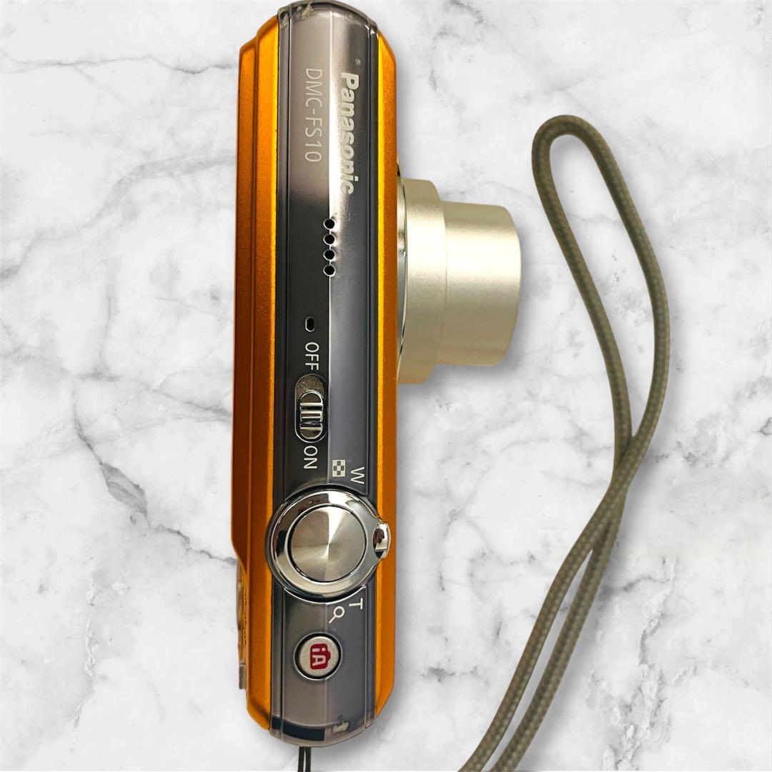 Panasonic LUMIX DMC-FS10 オレンジ コンデジ - メルカリ