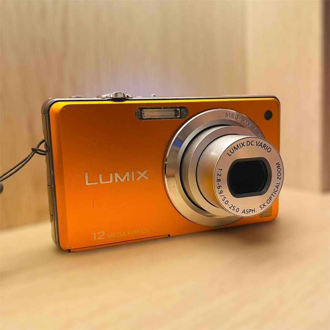 Panasonic LUMIX DMC-FS10 オレンジ コンデジ - メルカリ