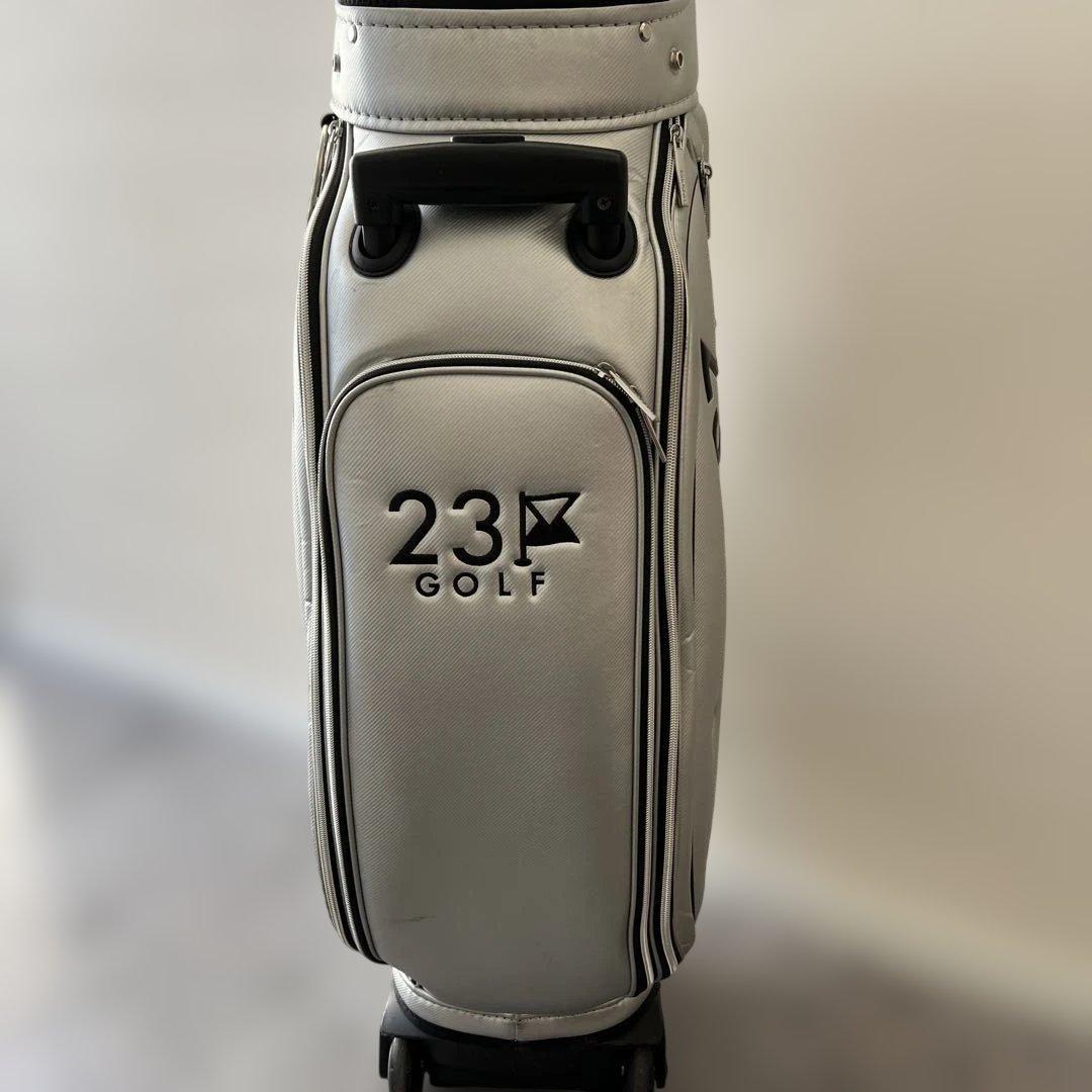 23区 キャスター付き キャディバッグ シルバー