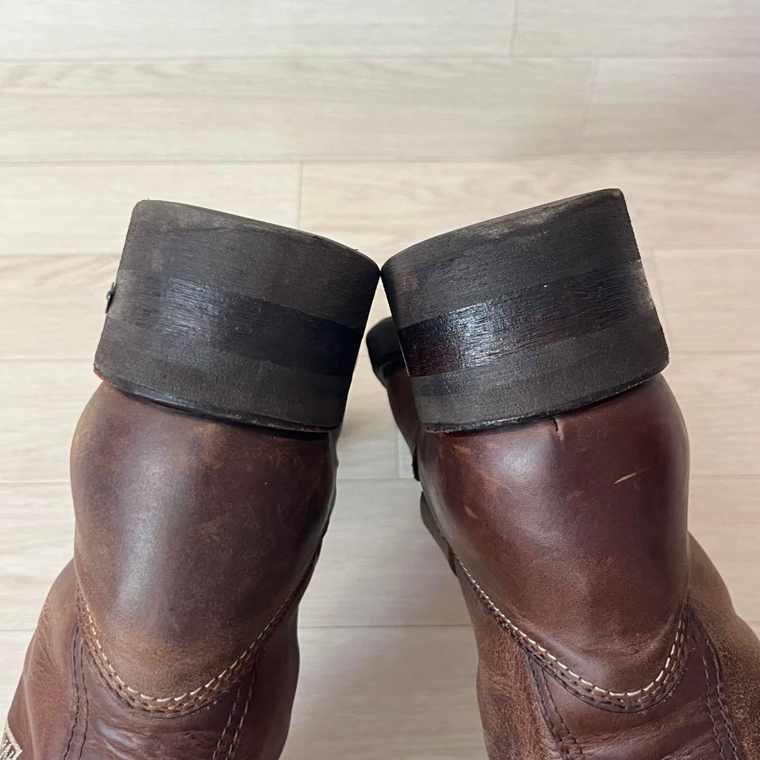 ベッカム愛用】センドラ Sendra エンジニアブーツ ロゴ刺繍 漢 EU40