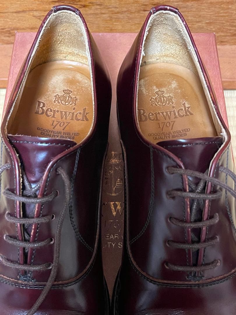 美品】バーウィック 3577 ストレートチップ UK7 ダイナイトソール