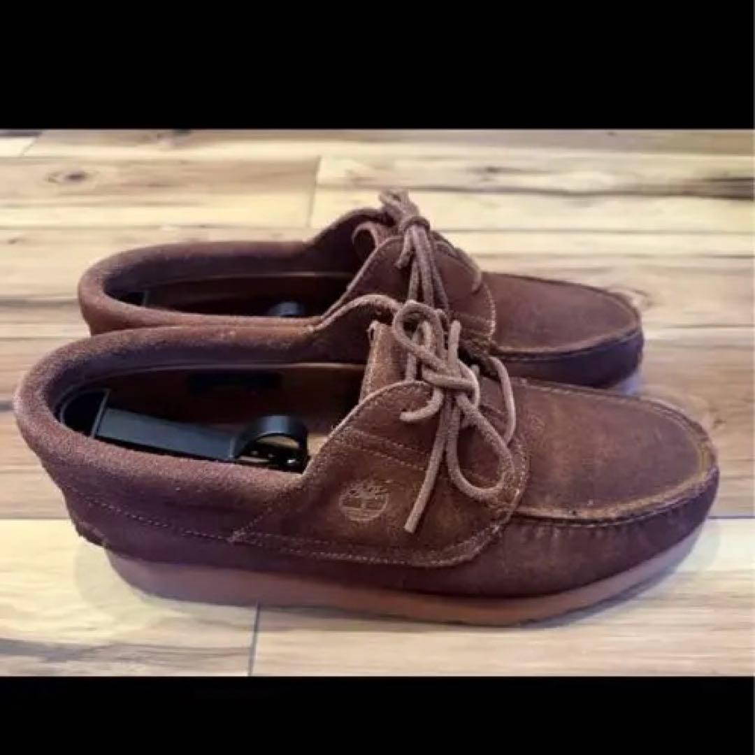 最終値下げ】Timberland ブラウン スエード デッキシューズ - メルカリ