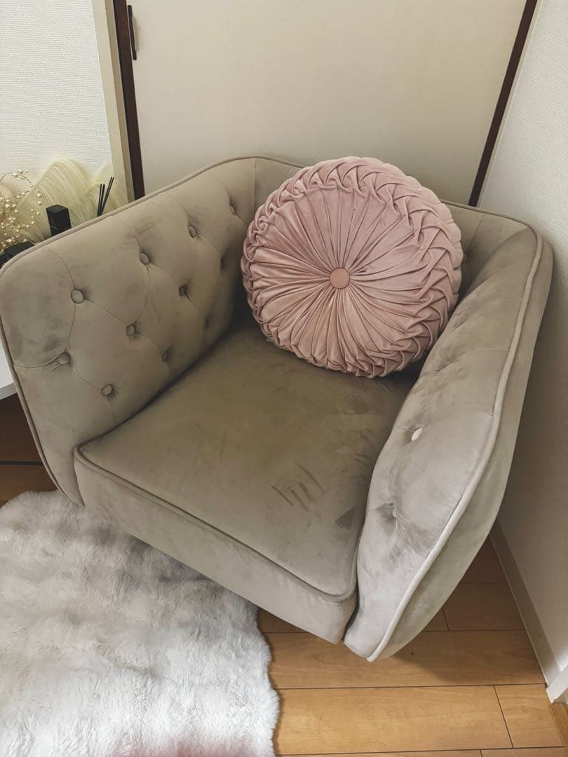 値下げ LOWYA グレー 1人掛けソファ 1～2人掛けソファ ファブリック | 【公式】LOWYA(ロウヤ) 家具