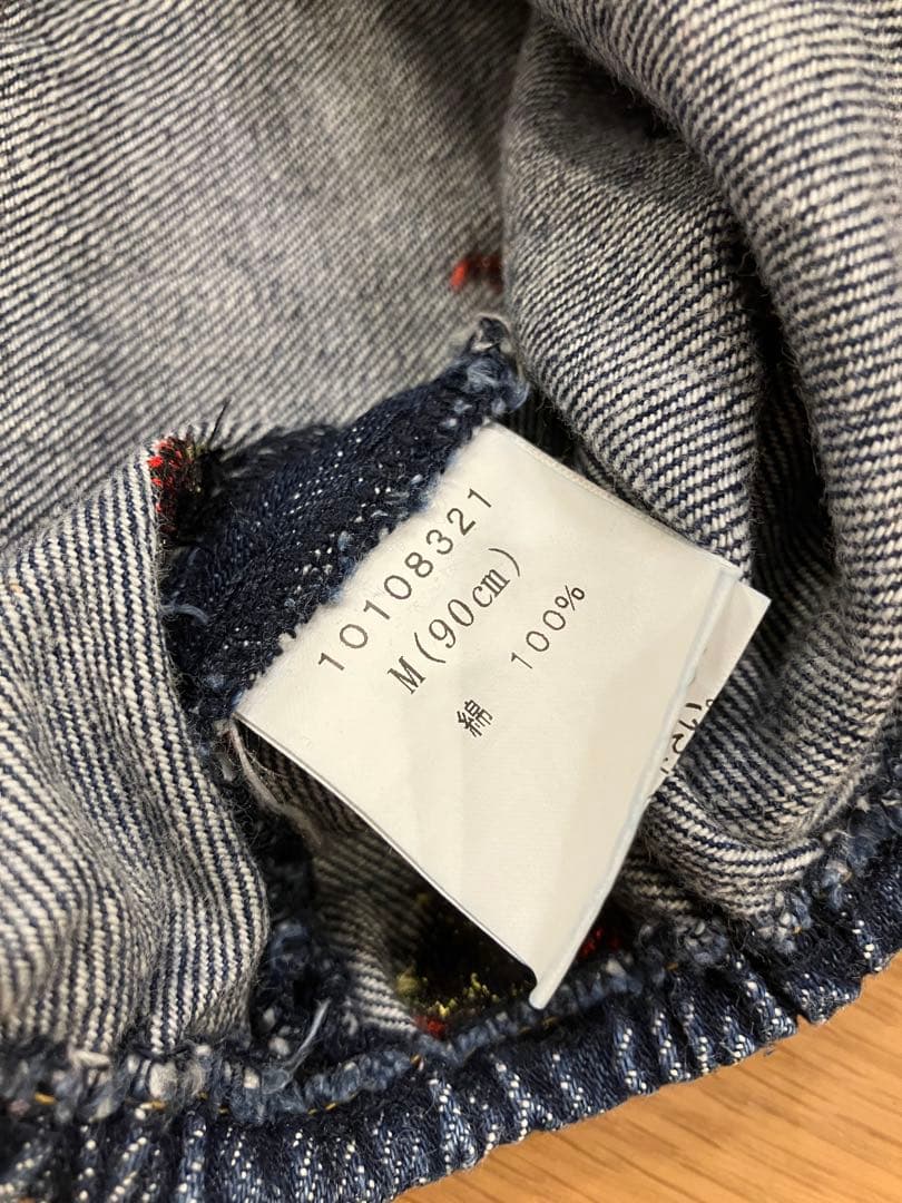 HYSTERIC MINI 刺繍デニム ダルマ インディゴ 美品 - メルカリ