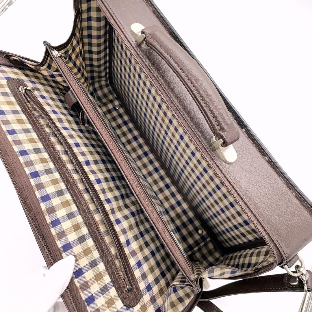 美品 アクアスキュータム マルエム 2way ビジネスバッグ クラブ