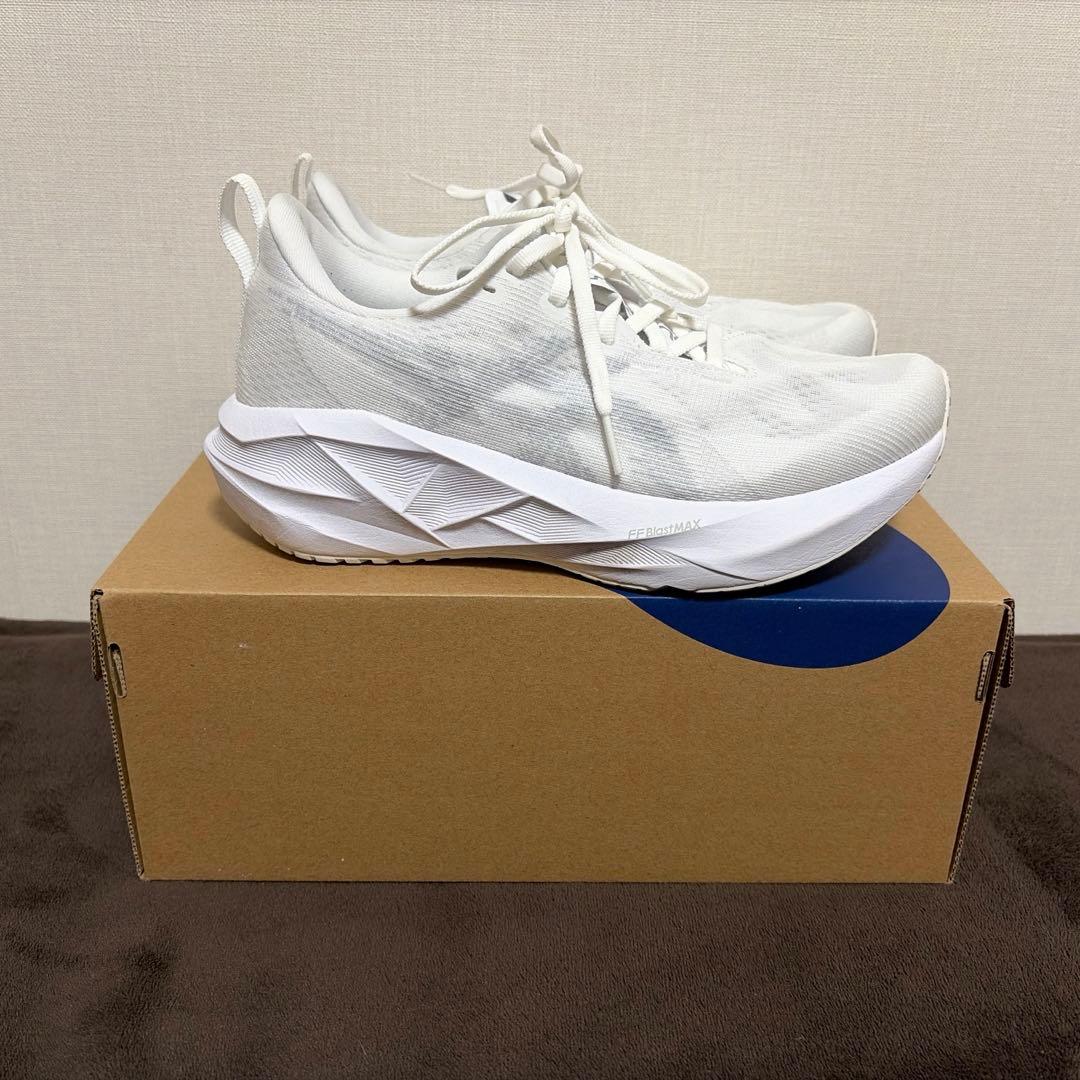 ASICS ノヴァブラスト5 ホワイト/ピードモントグレー 24.5cm