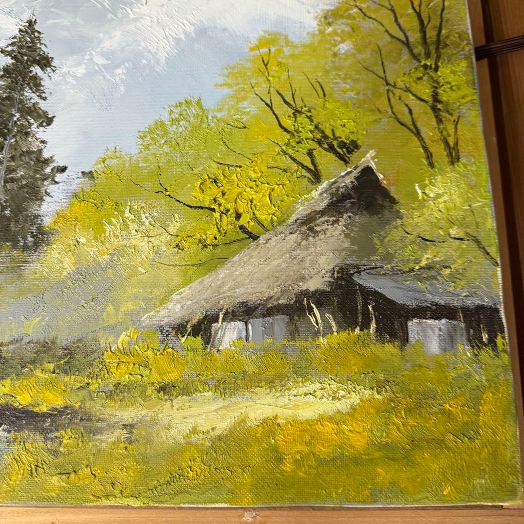 絵画 向井潤吉 乗鞍岳 風景画 油絵 油彩 F6号 直筆 サイン入り - メルカリ