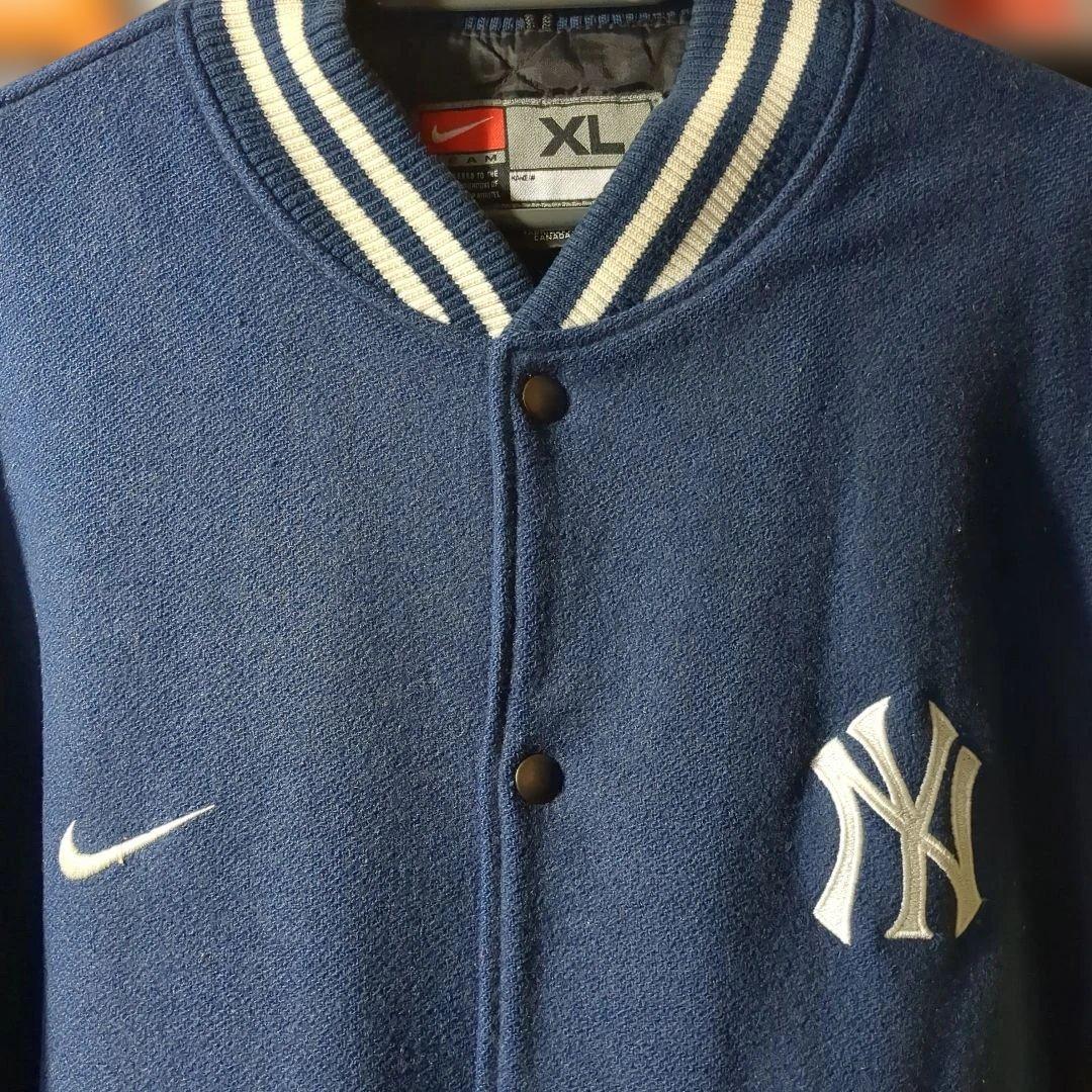 ナイキ ヤンキース 袖レザースタジャン old nike yankees 90s - メルカリ