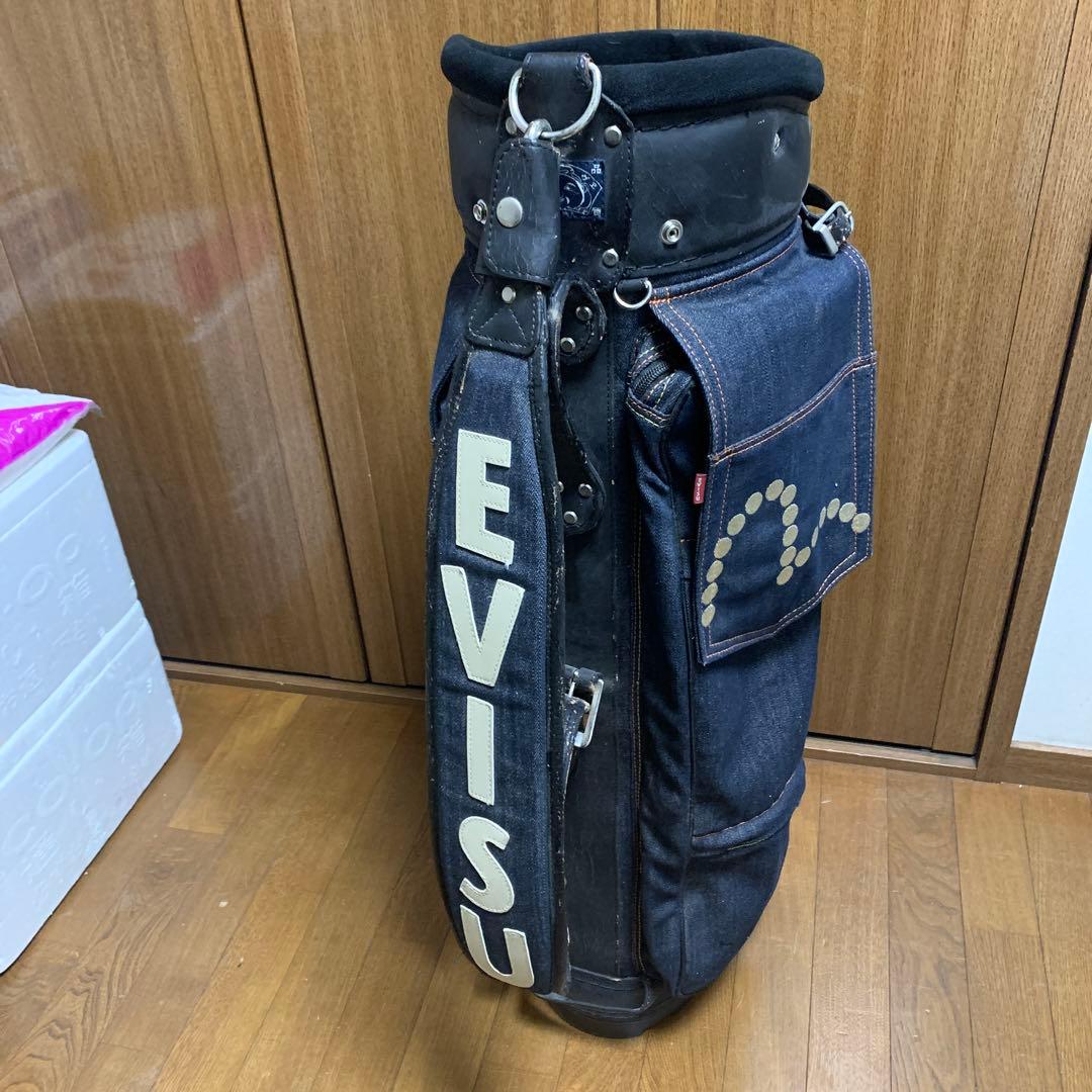 希少】EVISU ブラック デニム キャディバッグ 10インチ - メルカリ