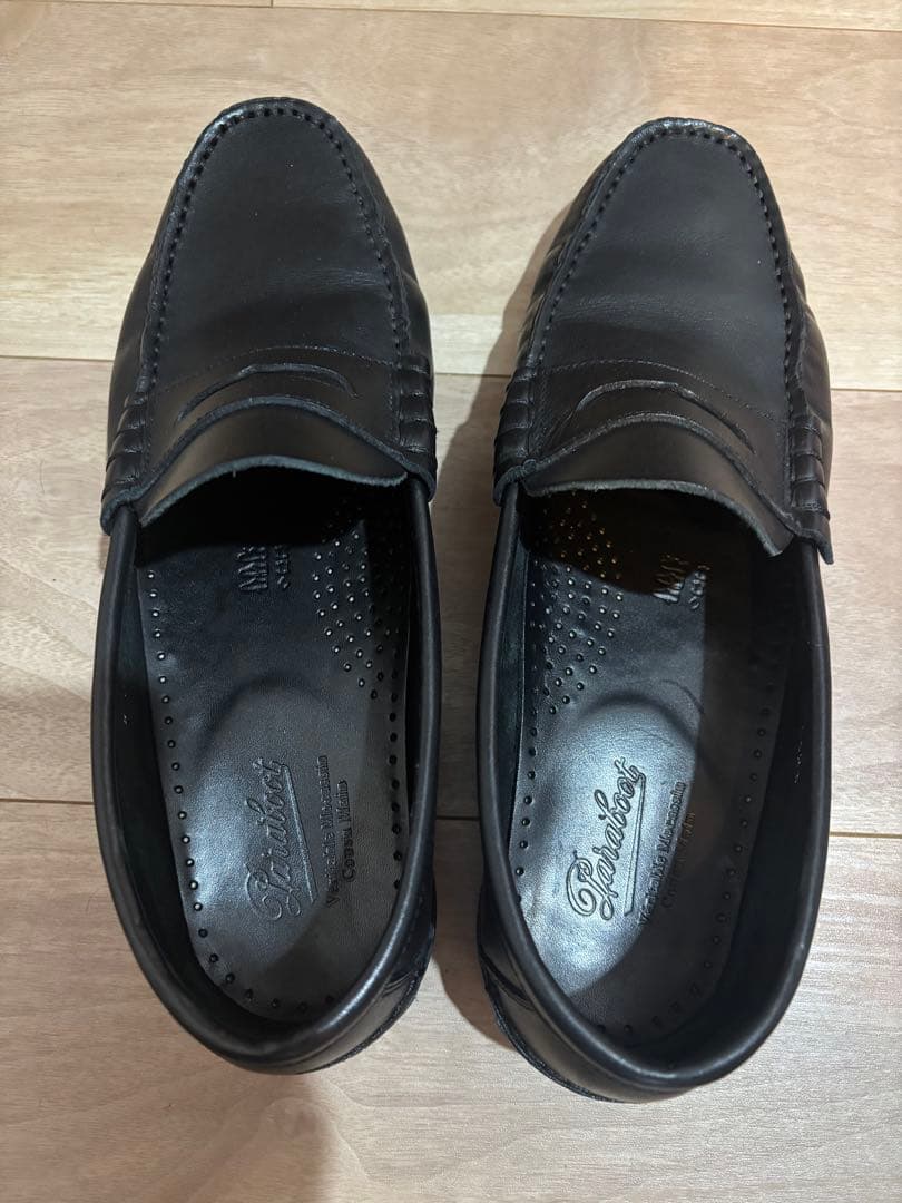 パラブーツ コロー ローファー ブラック UK8 26.5cm