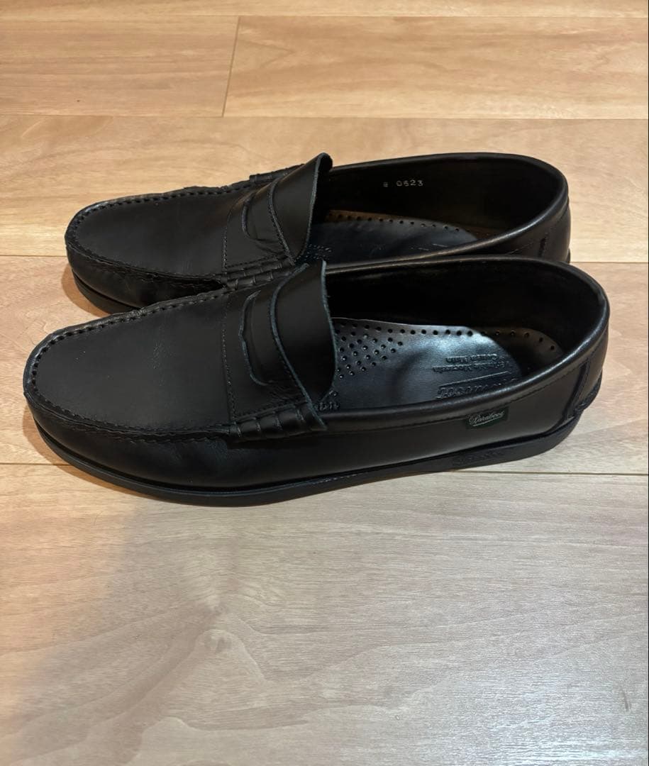 パラブーツ コロー ローファー ブラック UK8 26.5cm