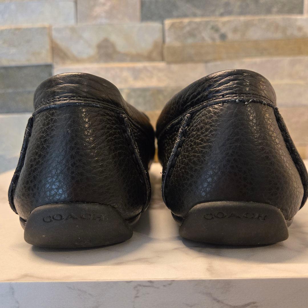 未使用 美品 COACH コーチ レザー ローファー ブラック 箱付き 24cm