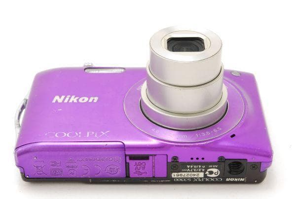 ⭐ ニコン COOLPIX S3300 パープル CCD搭載 スマホ転送OK！