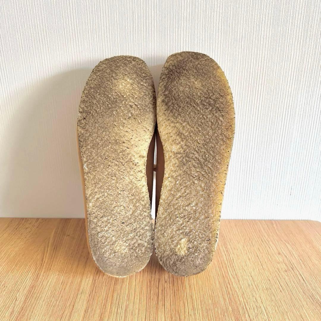 クラークス ワラビー ベージュ UK8.5 26.5cm レザーシューズ 本革