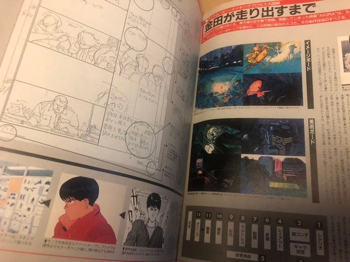 AKIRA 絵コンテ集 1巻2巻初版 アキラ初版漫画 アニメコミック 雑誌