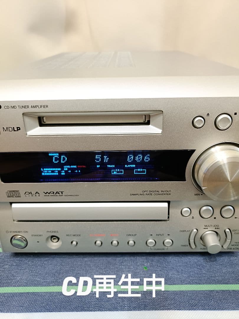 ONKYO FR-X7A CD,MD,FM/AM 整備済完動品 リモコン付き