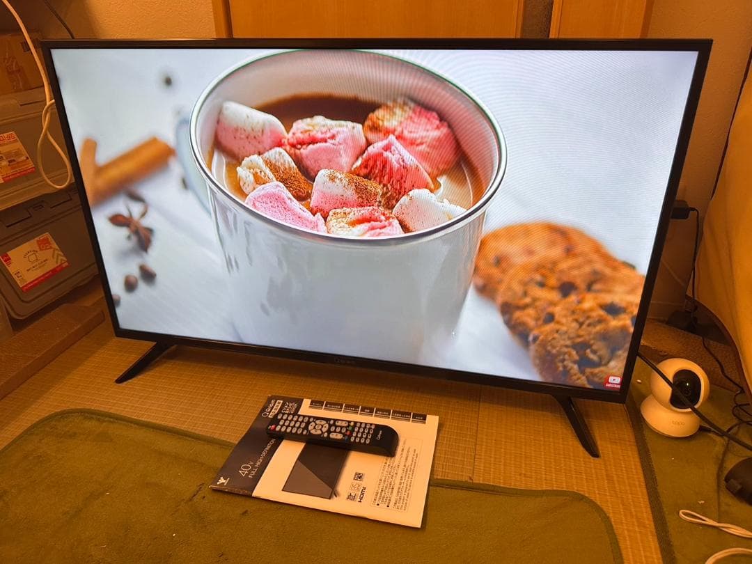 2022年製！ Qriom 40型 テレビ QRT-40W2K フルハイビジョン 2022年製