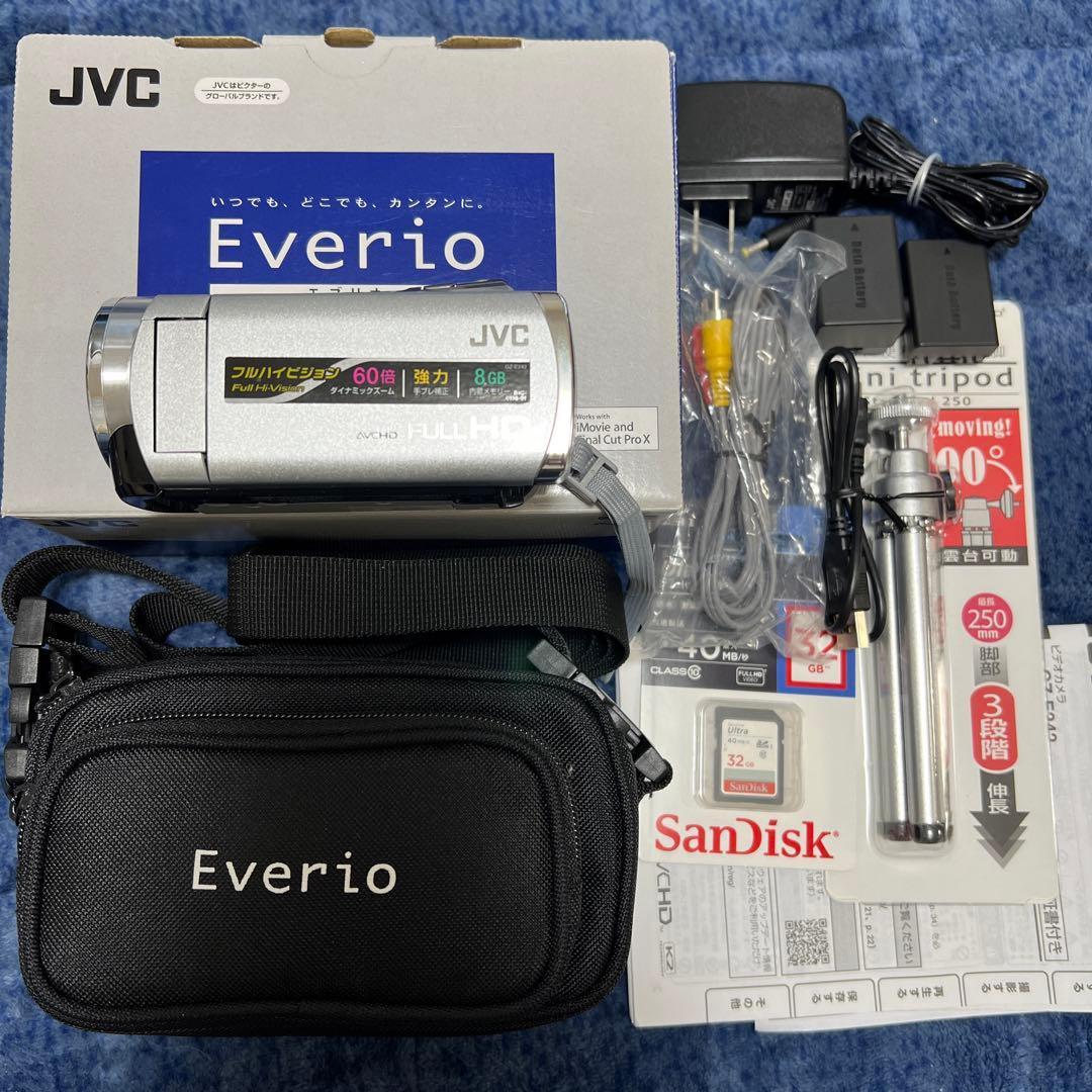 ビデオカメラ JVC GZ-E242 Amazon | JVC Everio ハイビジョンメモリービデオカメラ 8GB シルバー