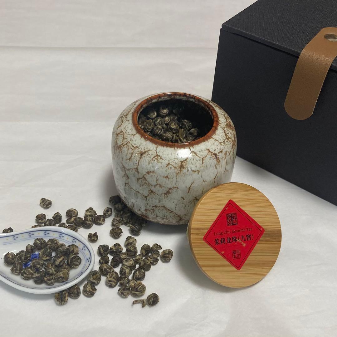 最上級（九窨）‼️ジャスミン茶　茉莉白龍珠（白毫銀針） 茉莉白龍珠 50g - 桃花源(中国茶・茶器・インテリア雑貨)
