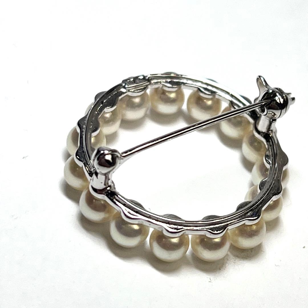 希少MIKIMOTO ミキモト パール ブローチ アコヤ真珠　本真珠　3.8g