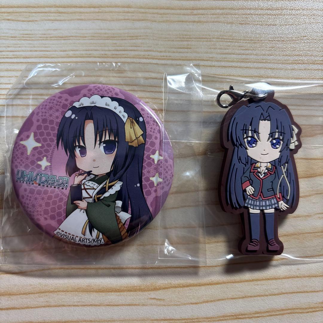 リトバス リトルバスターズ 来ヶ谷唯湖 限定 缶バッジ ラバスト 2点