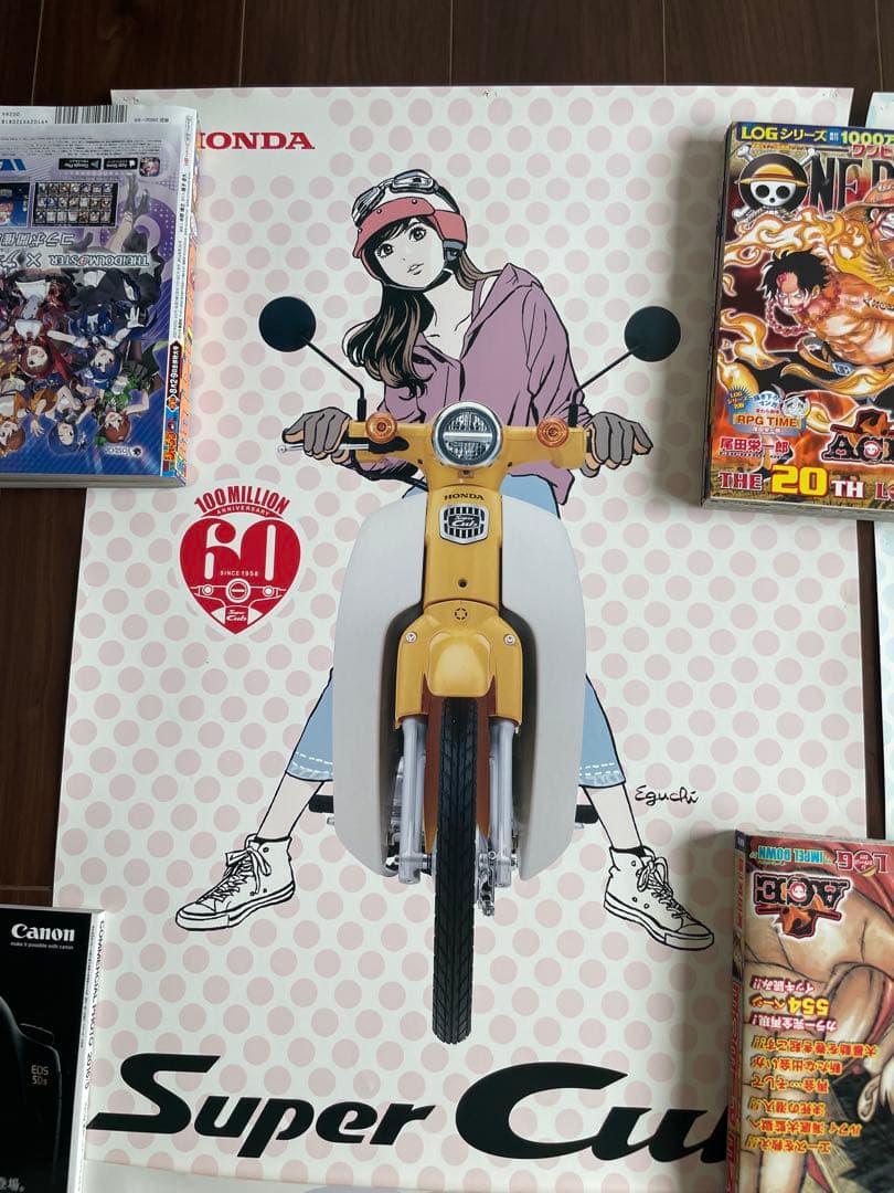 江口寿史 ホンダ スーパーカブ60周年記念B2ポスター 非売品3枚セット