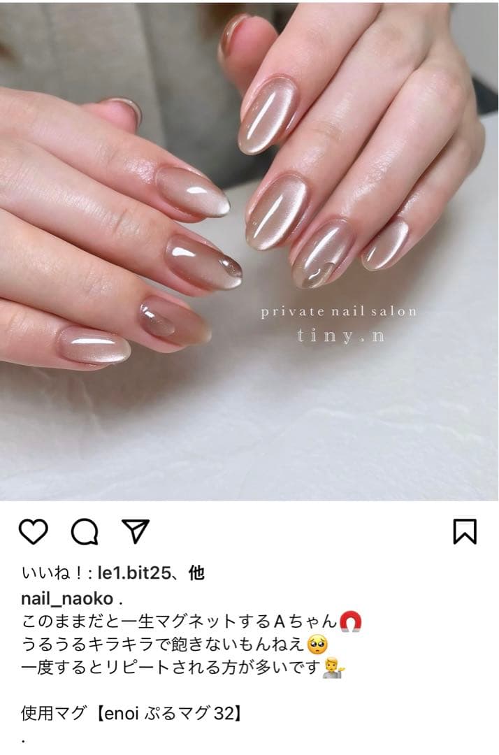 enoi エノイ マグネット ジェル ネイル ぷるマグ 32番 - メルカリ