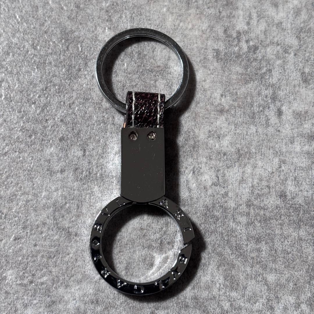 BVLGARI ブルガリ キーリング キーホルダー レザー - メルカリ