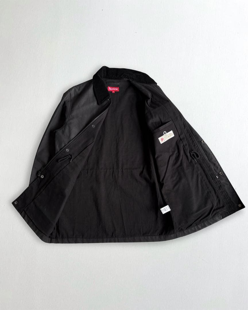 Supreme 14AW Dry Wax Barn Coat Black M