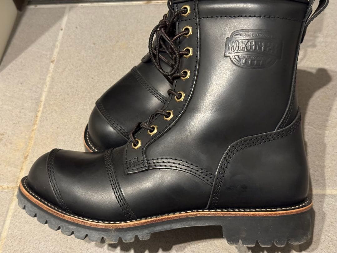 DEGNER レザーブーツ HS-B12 ブラック 25.5cm