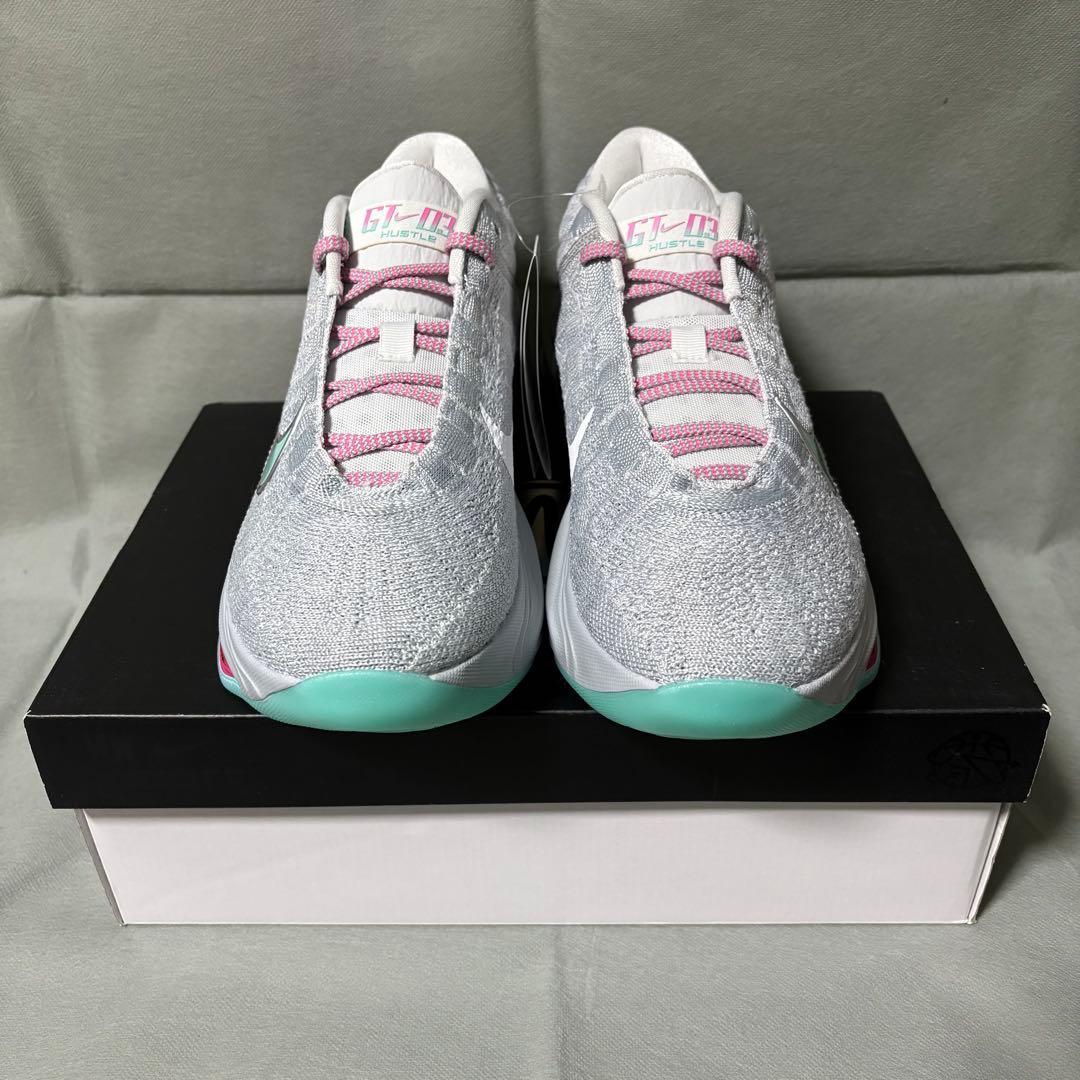 ナイキ G.Tハッスル3 グレー グリーン ピンク 緑 27.5 - メルカリ