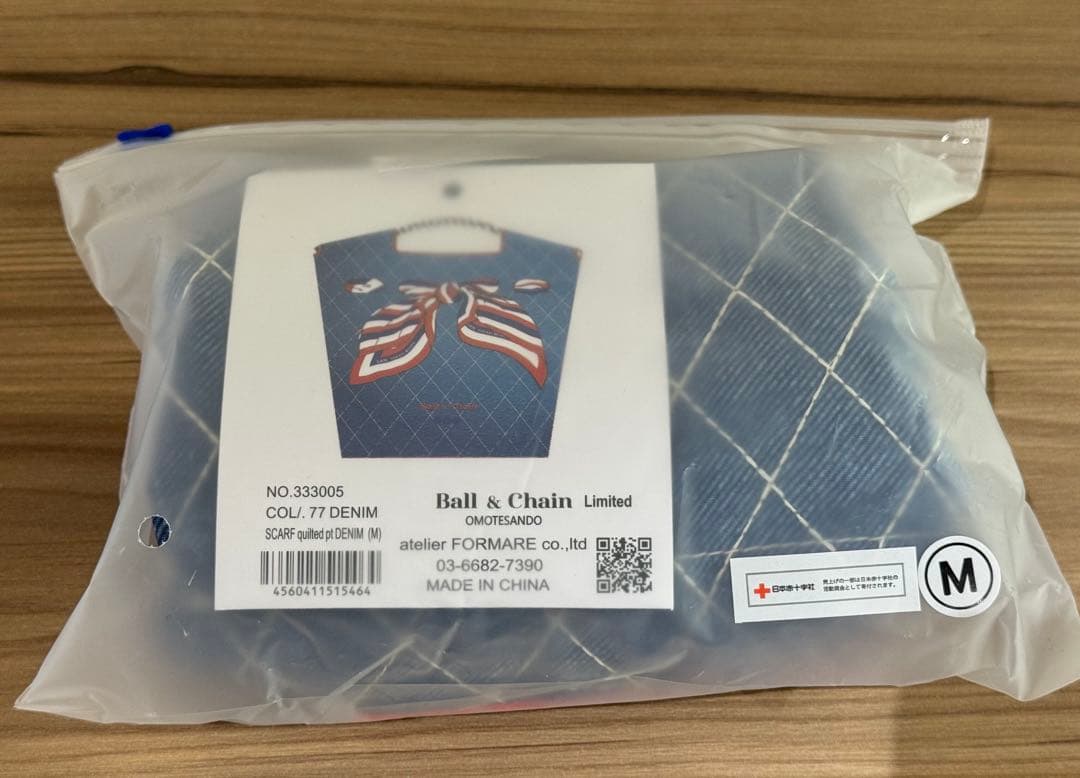 Mサイズ Ball＆Chain スカーフ リボン柄 デニム 表参道店限定 - メルカリ